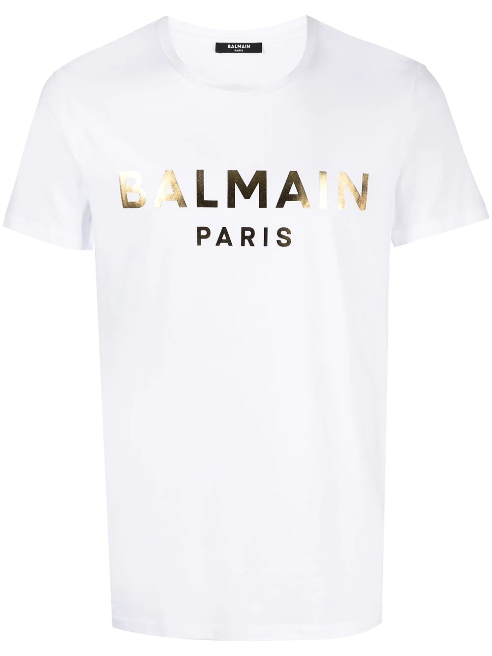 Gold foil logo short sleeve T-shirt - 1