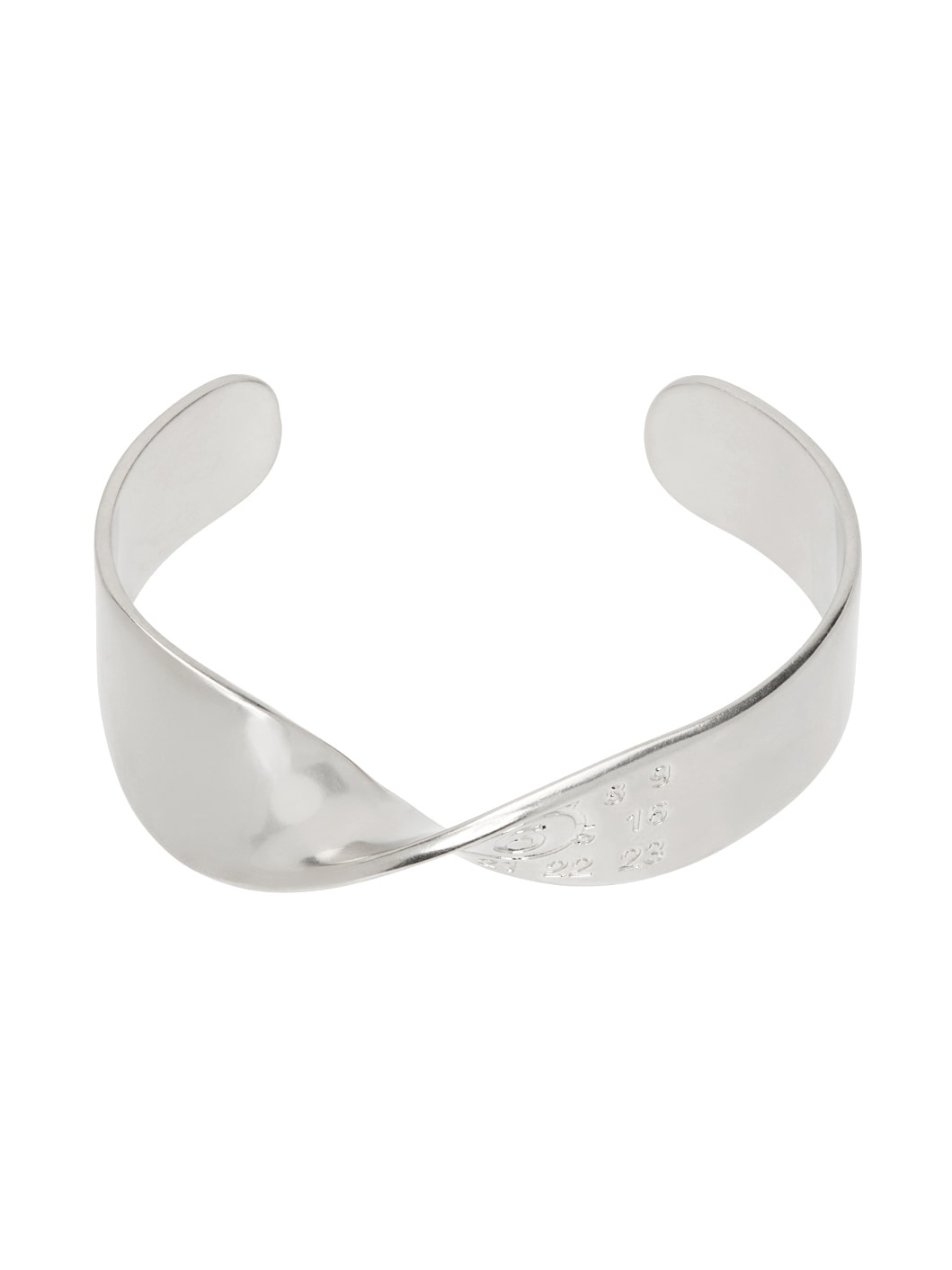 Silver Twisted Cuff Bracelet - 1