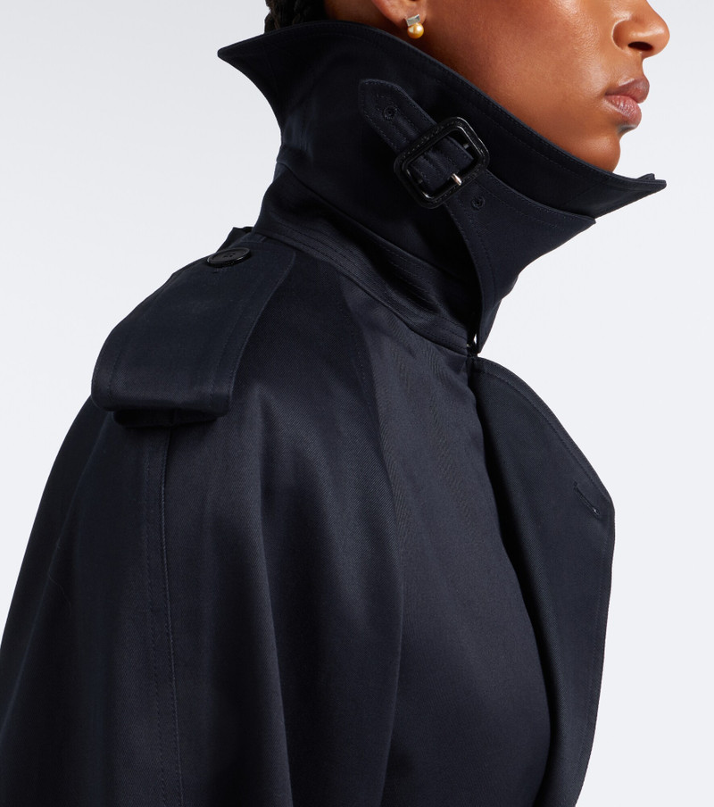 Cropped cotton trench coat 3
