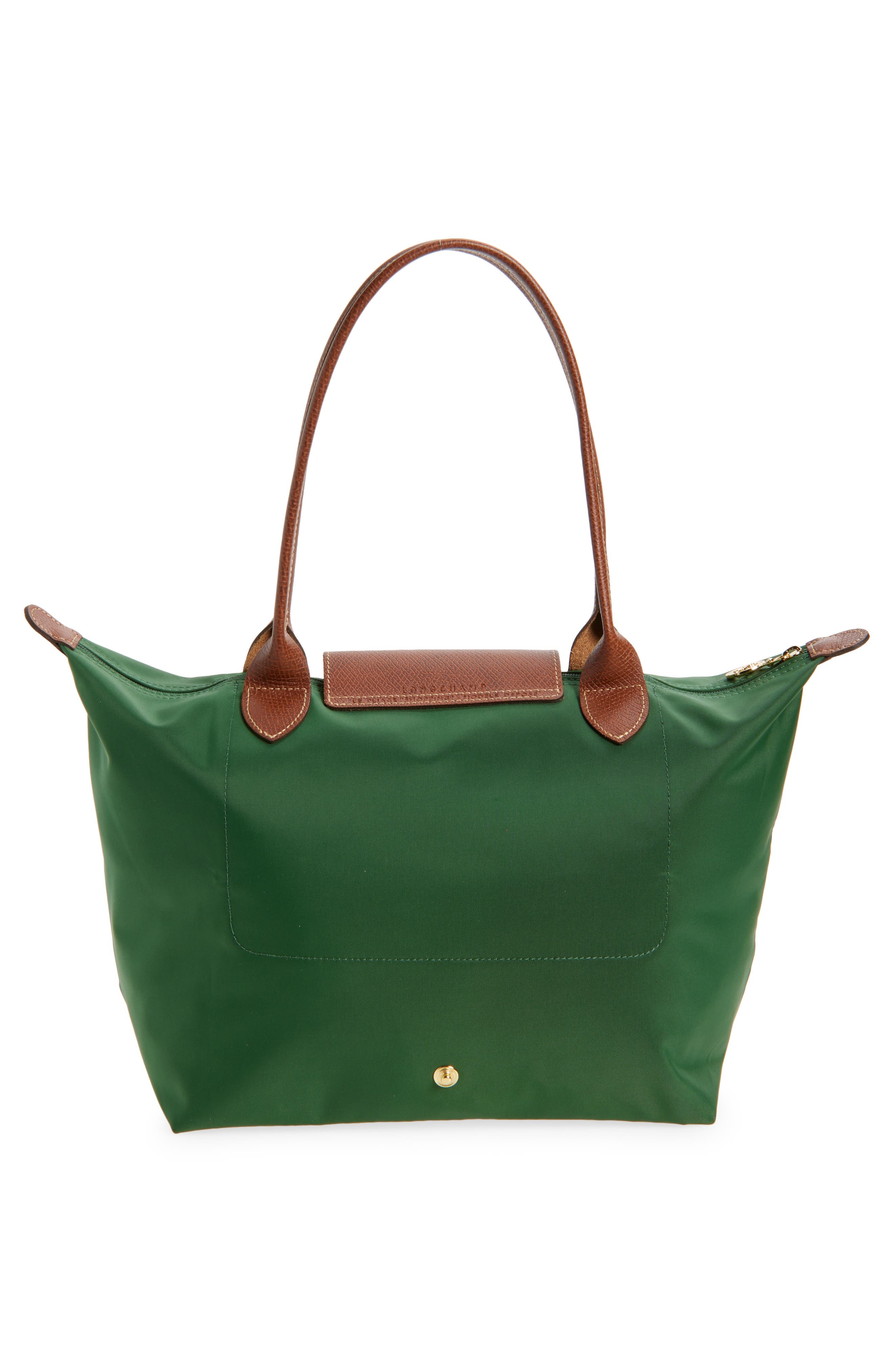 Longchamp Medium Le Pliage Nylon Shoulder Tote in British Green at Nordstrom - 3