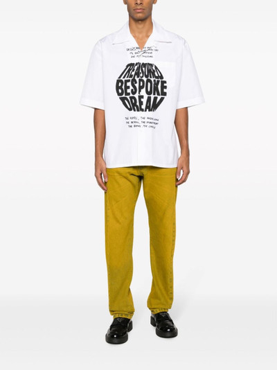 Marni text-print cotton shirt outlook