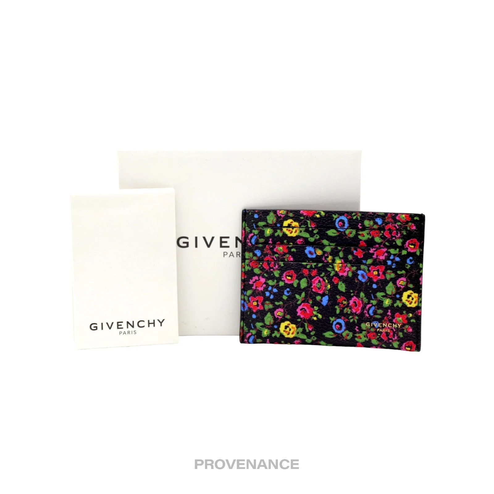Givenchy 6CC Card Holder Wallet - Floral - 1