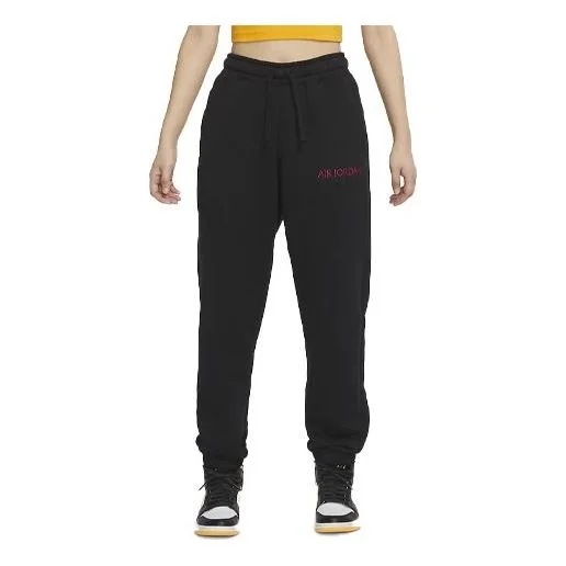 (WMNS) Air Jordan French Terry Joggers 'Black' DQ4652-010 - 1