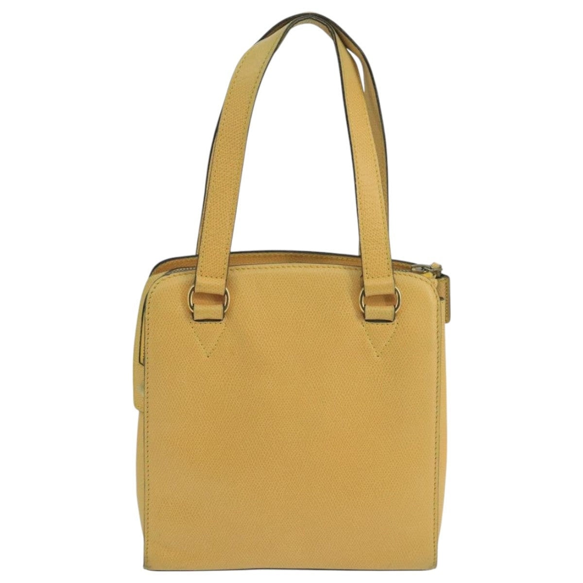 CELINE Hand Bag Leather Yellow Gold - 3