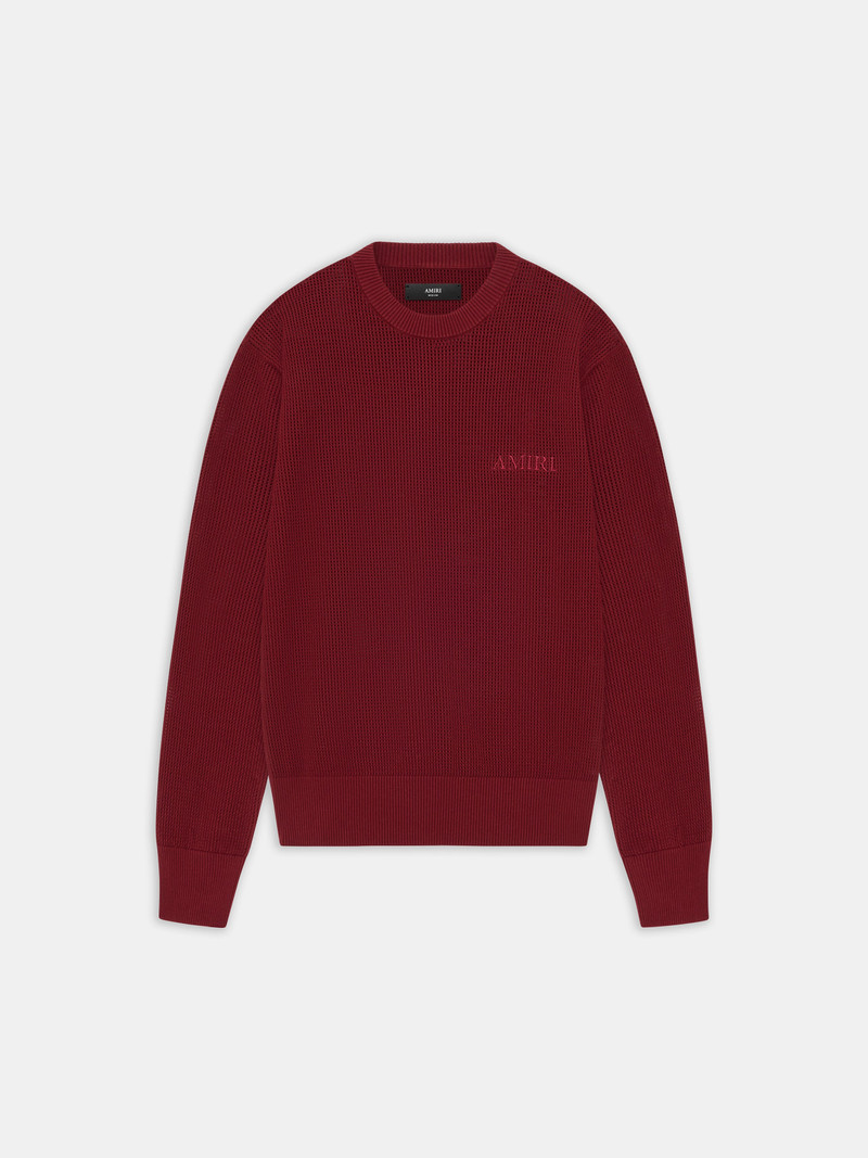 AMIRI CROCHET MESH CREW 1