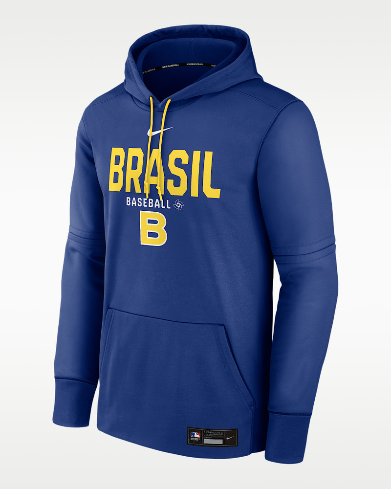 Brazil National Baseball Team 2026 World Baseball Classic Authentic Collection Men's Nike Therma Pul 1