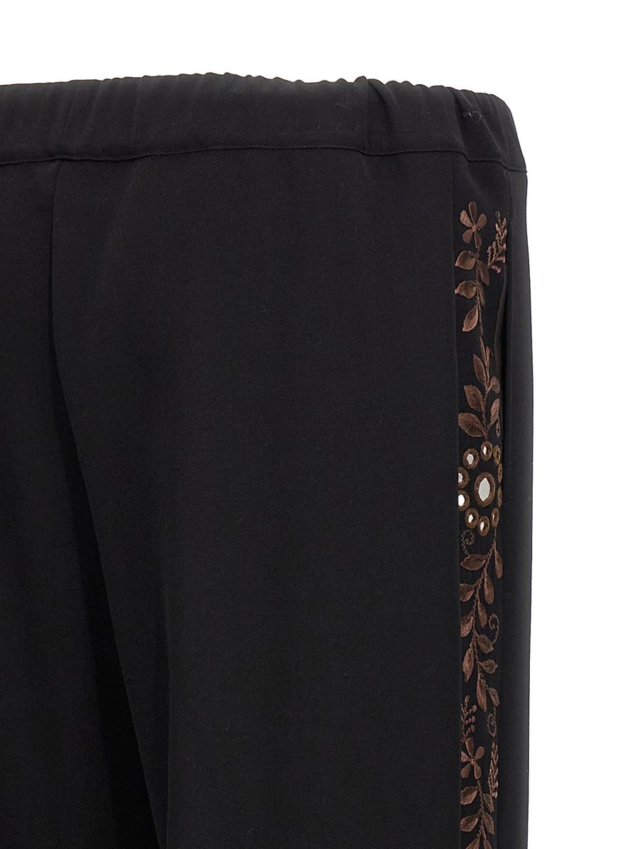 パンツ WALES BONNER 'Cairo' pants Black  WA24TR11WV03 WALES BONNER Wales Bonner 'Cairo' Pants | baltini | REVERSIBLE