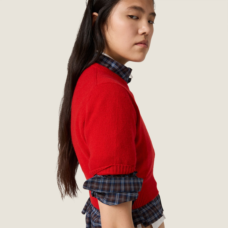 Cropped cashmere sweater 5