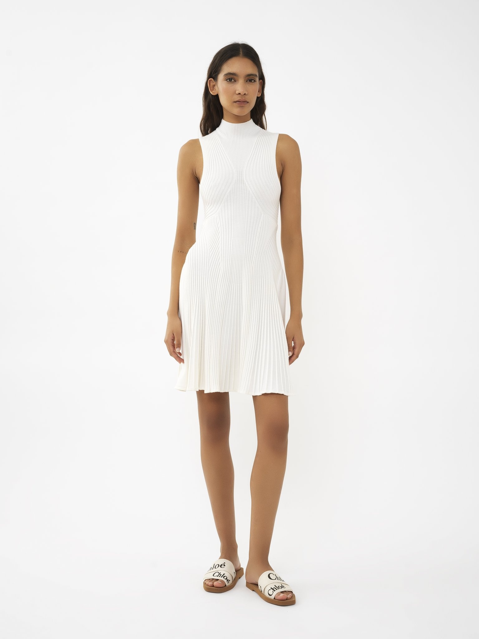 MOCK-NECK MINI DRESS - 3