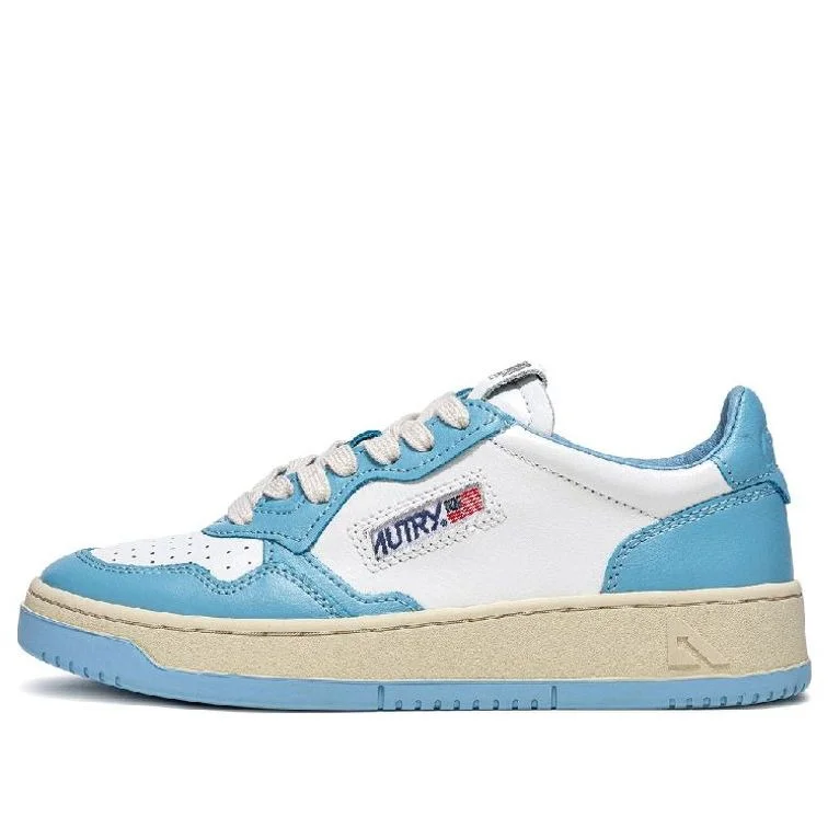 Autry Medalist Leather Low 'White Light Blue' AULM-WB08 - 1