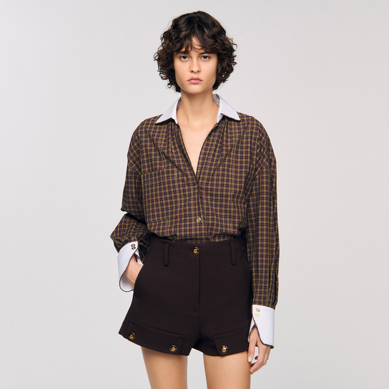 TWO-TONE PLAID SHIRT 5