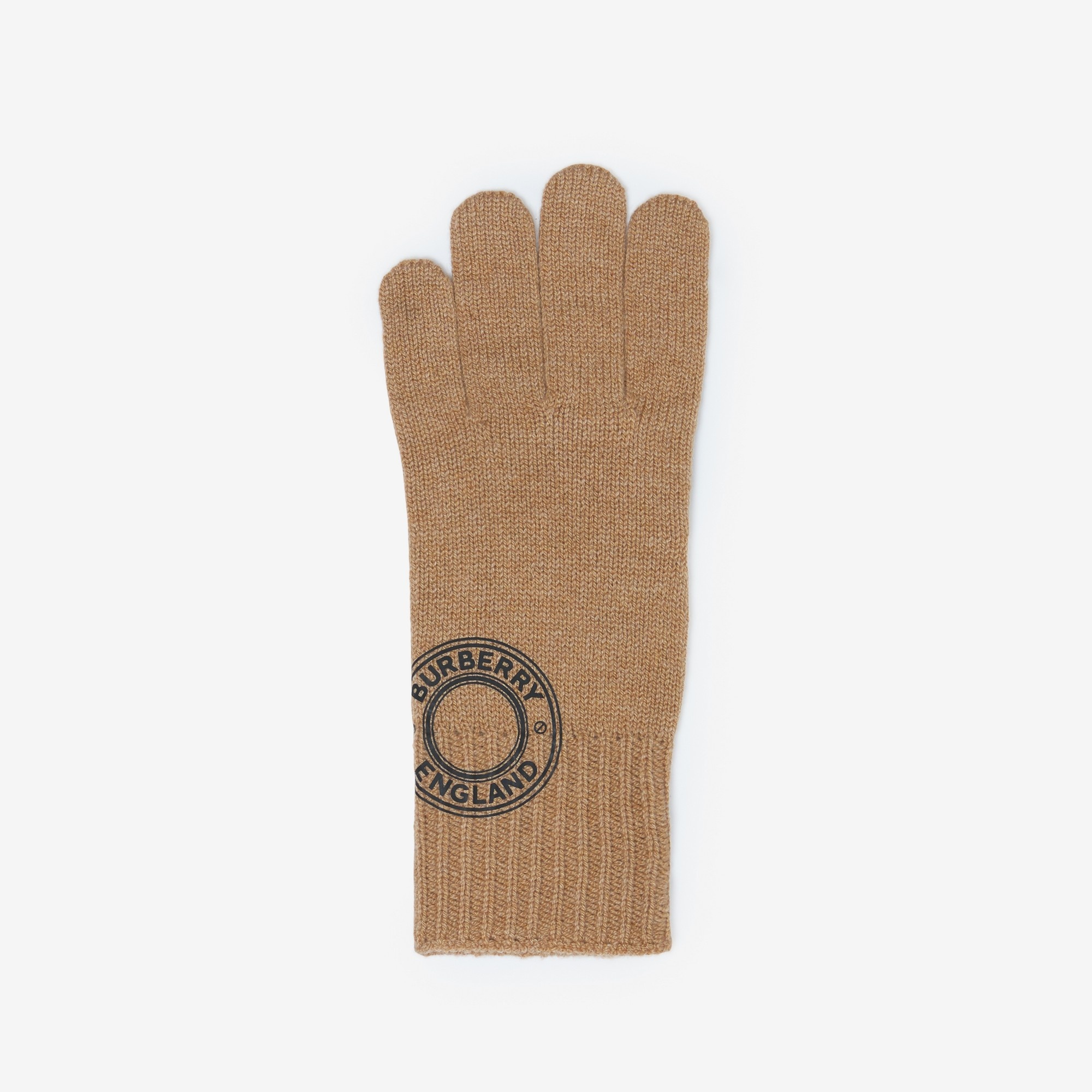 Logo Graphic Cashmere Blend Gloves - 3