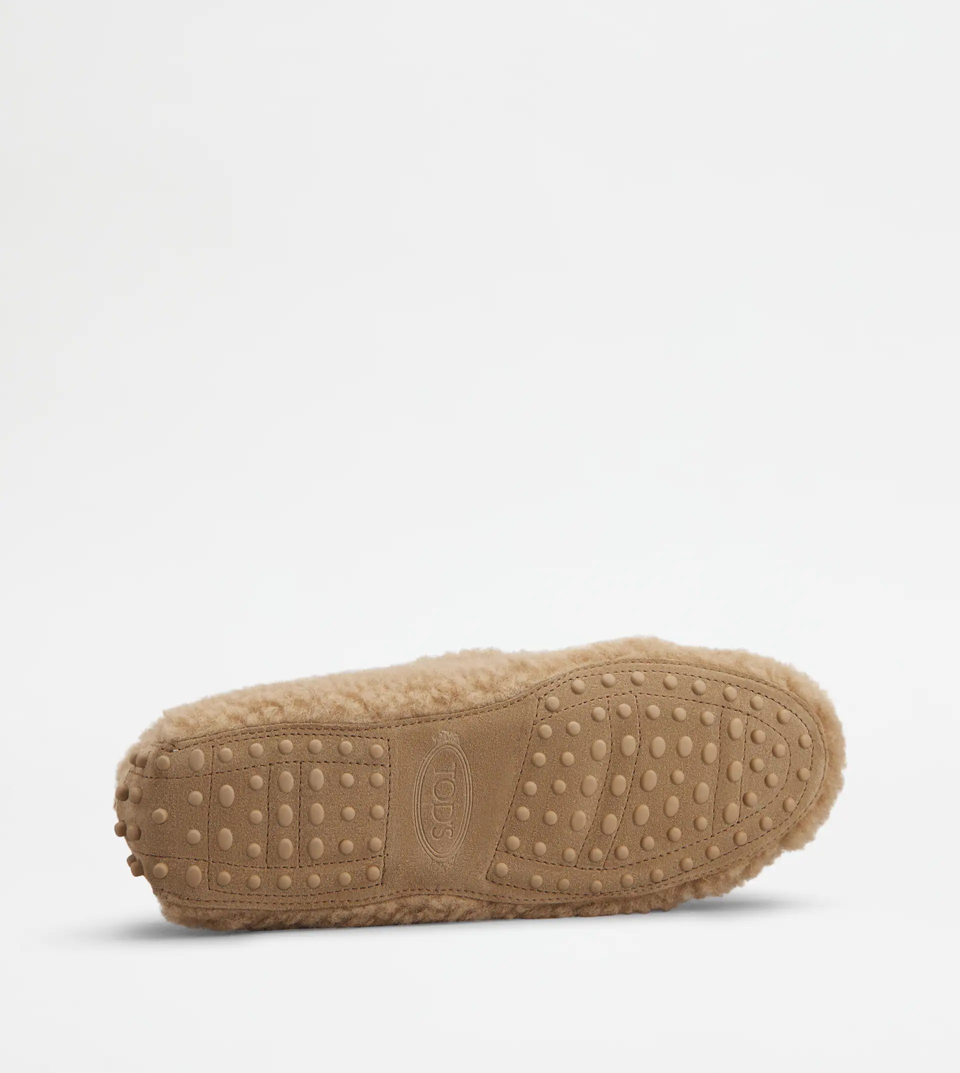 GOMMINO DRIVING SHOES IN WOOL - BEIGE - 4