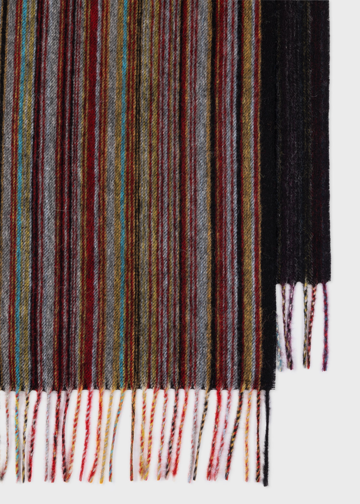 Wool-Cashmere 'Signature Stripe' Blanket - 2