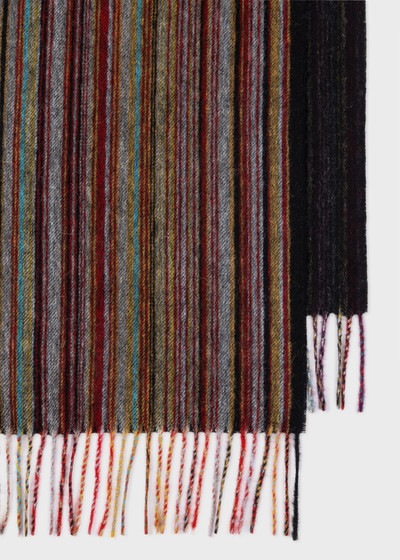 Paul Smith Wool-Cashmere 'Signature Stripe' Blanket outlook