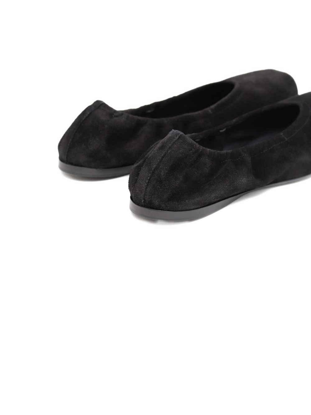 square-toe suede ballet flats - 3