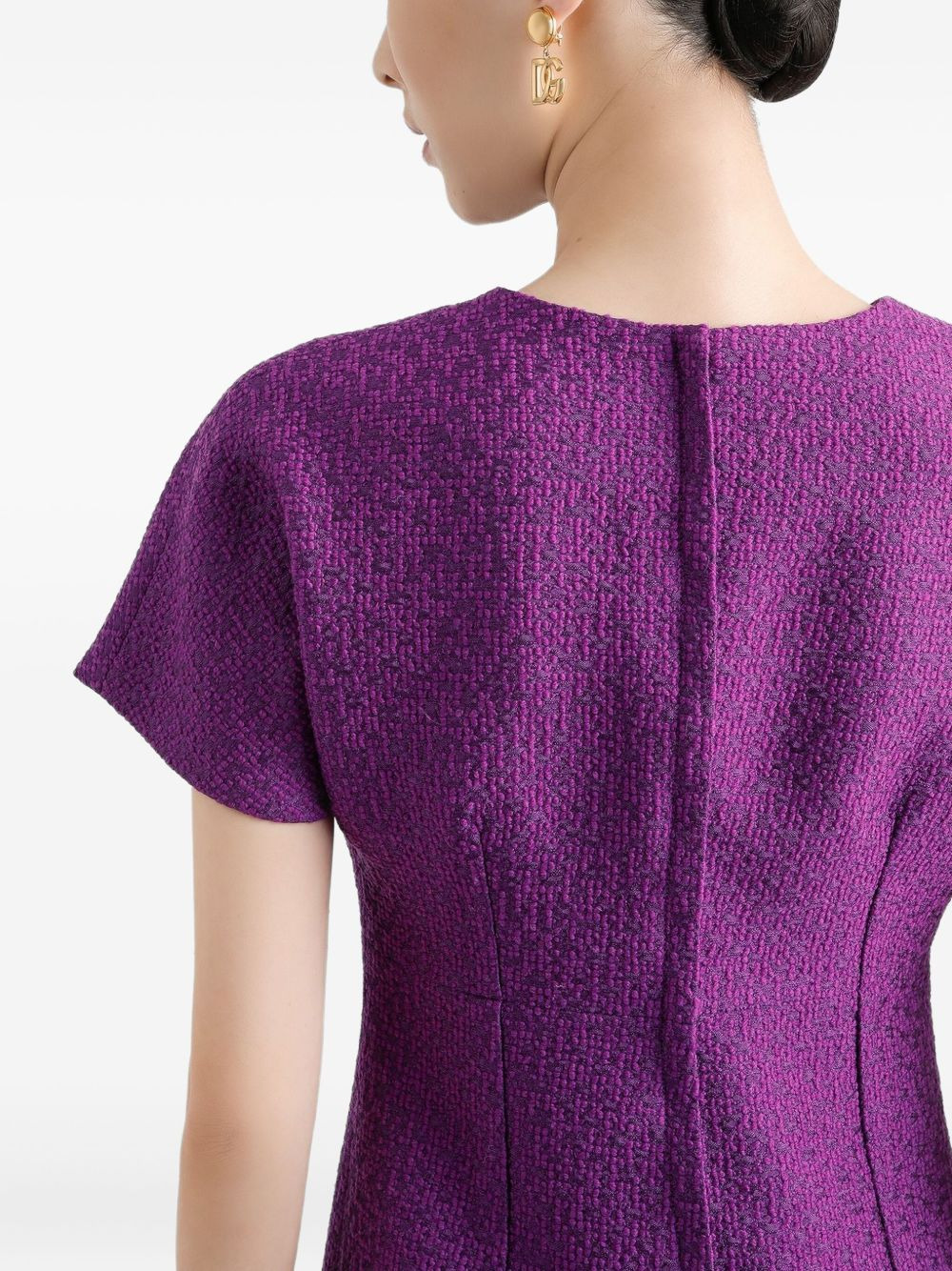 textured dress - 4