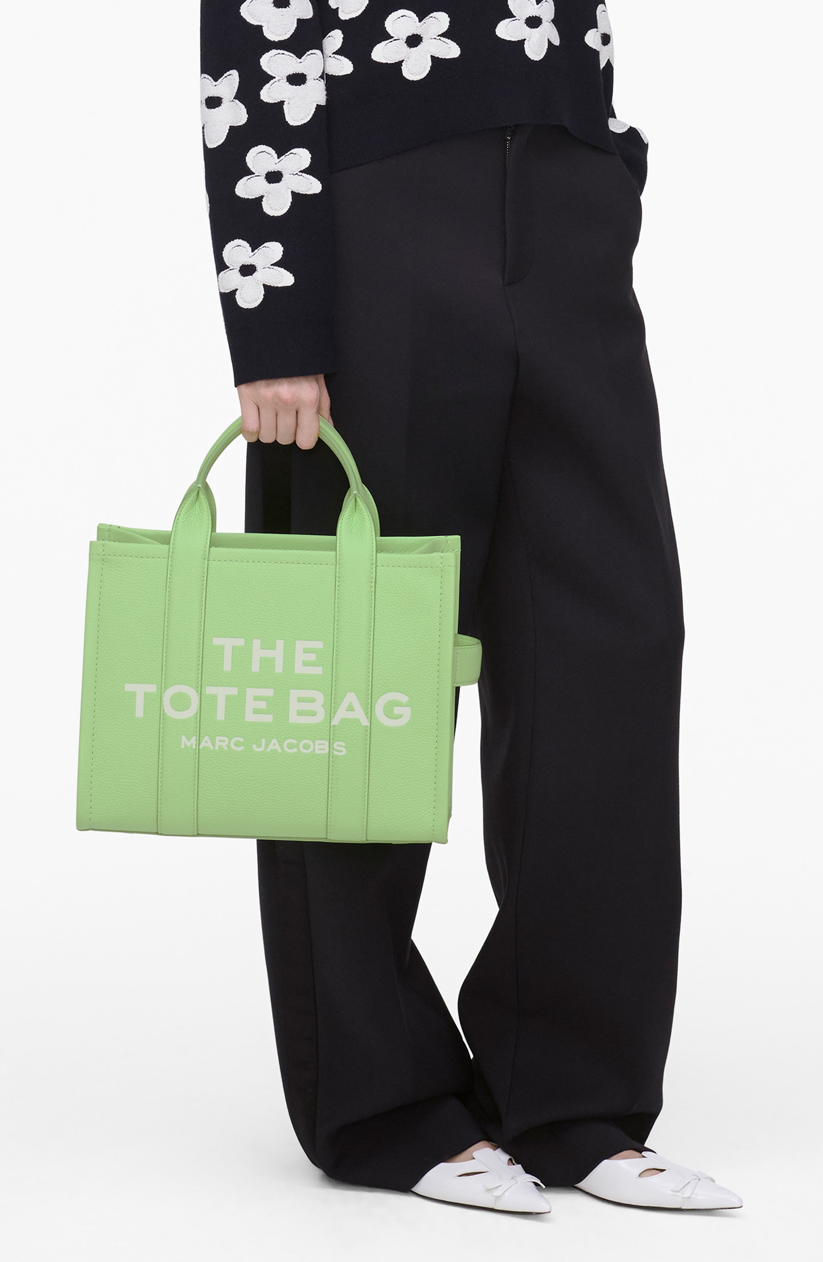 Marc Jacobs The Leather Medium Tote Bag in Peppermint at Nordstrom - 2