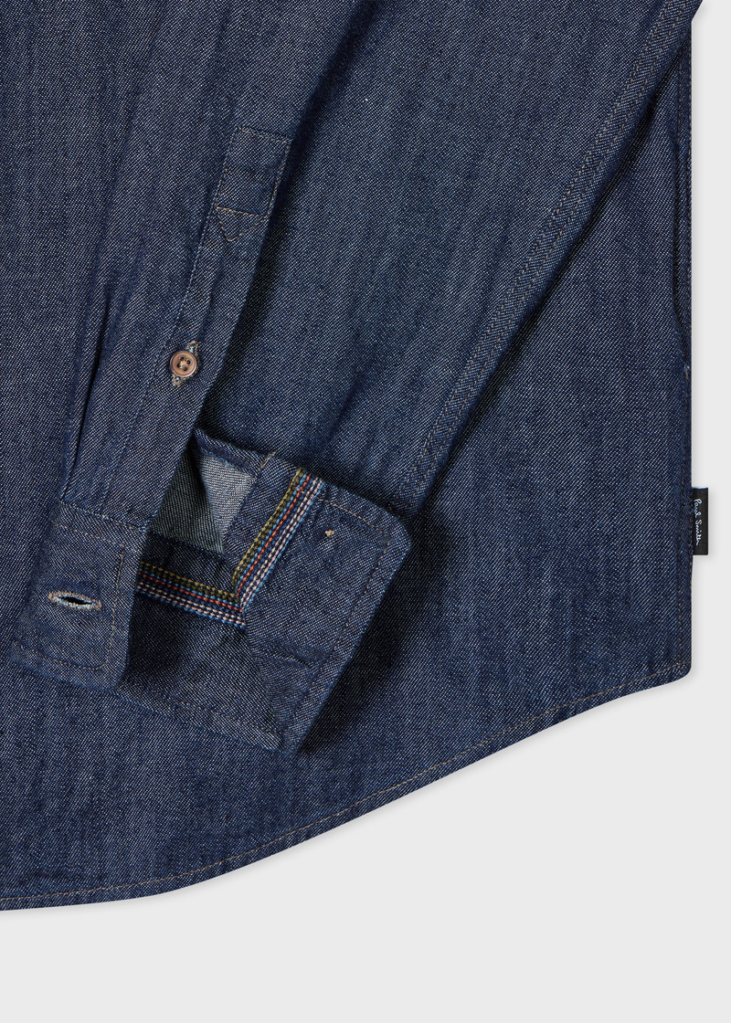 Paul Smith Casual-Fit Indigo Rinse Denim Shirt outlook