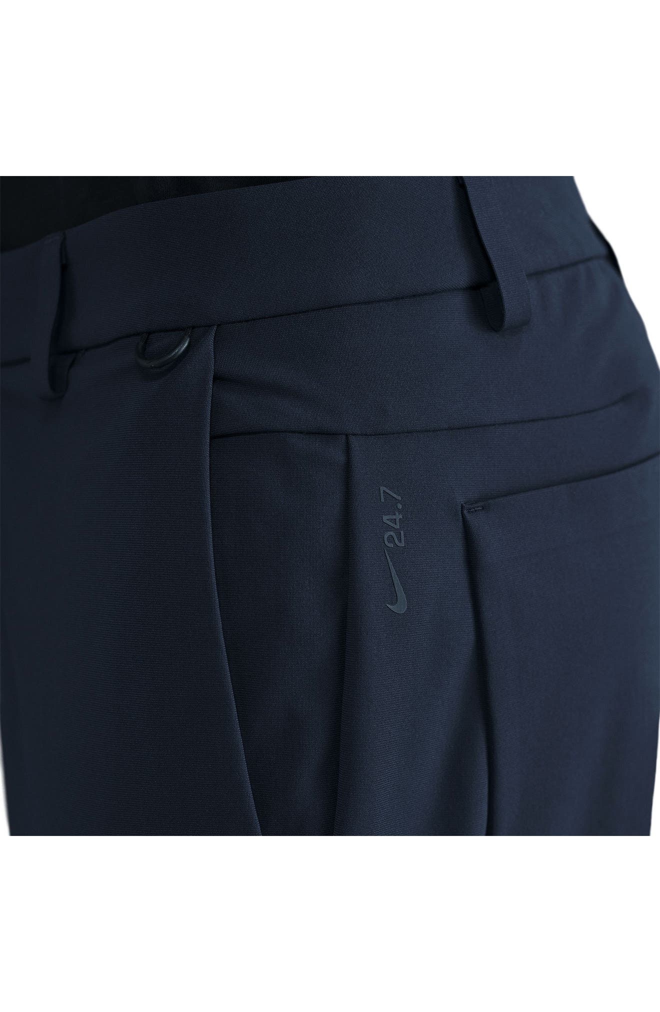 Nike 24.7 PerfectStretch Dri-FIT Regular Fit Flat Front Pants in 451 Obsidn/dkobs at Nordstrom - 6