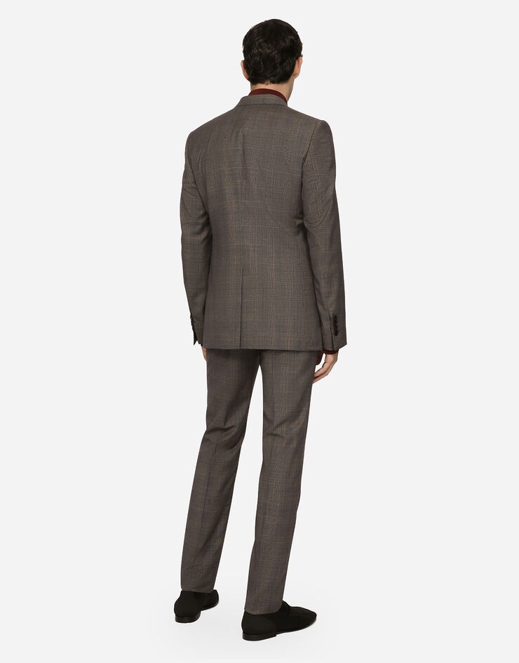 Double-breasted glen plaid Martini-fit suit - 3