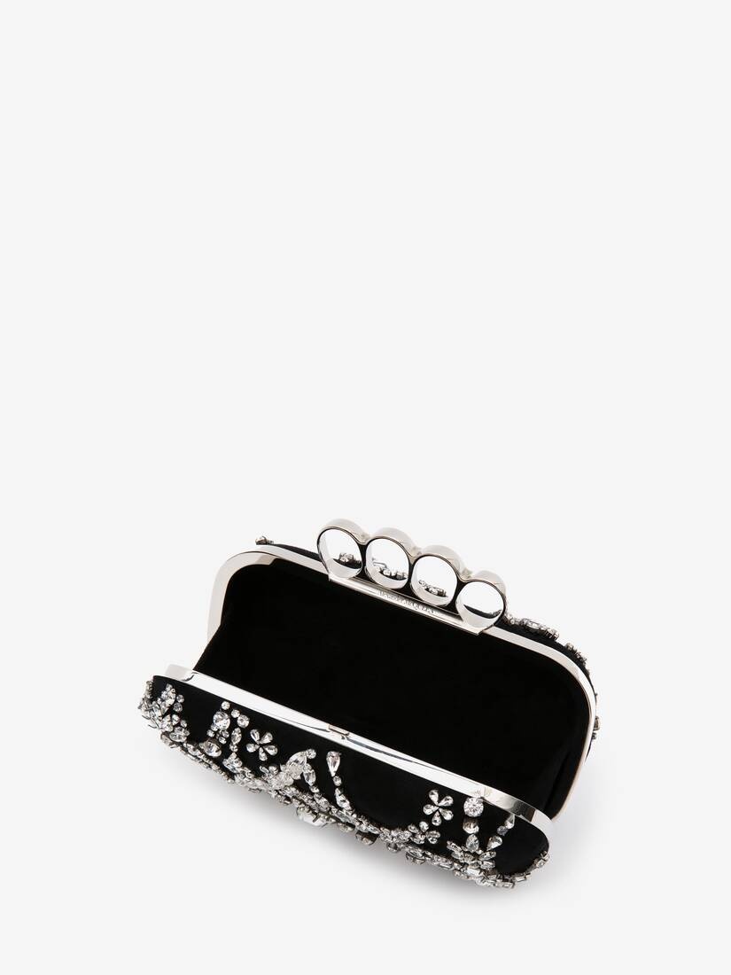 Four-ring Clutch in Black - 4