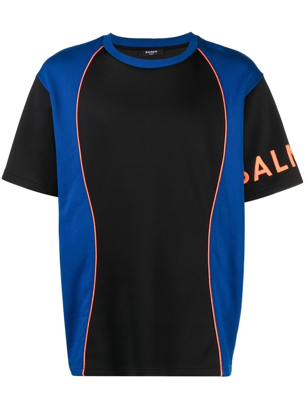 Tシャツ・カットソー Balmain YH0EG000BB93 REFLECTIVE BALMAIN BULKY FIT T-shirt Balmain bulky fit reflect T-shirt | REVERSIBLE