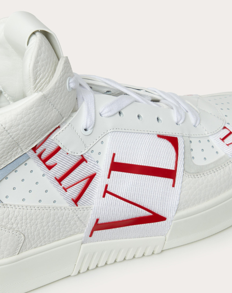 MID-TOP CALFSKIN VL7N SNEAKER WITH BANDS 5