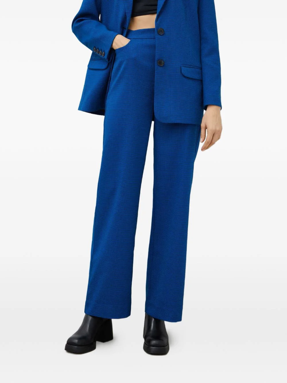 pocket houndstooth trousers - 1