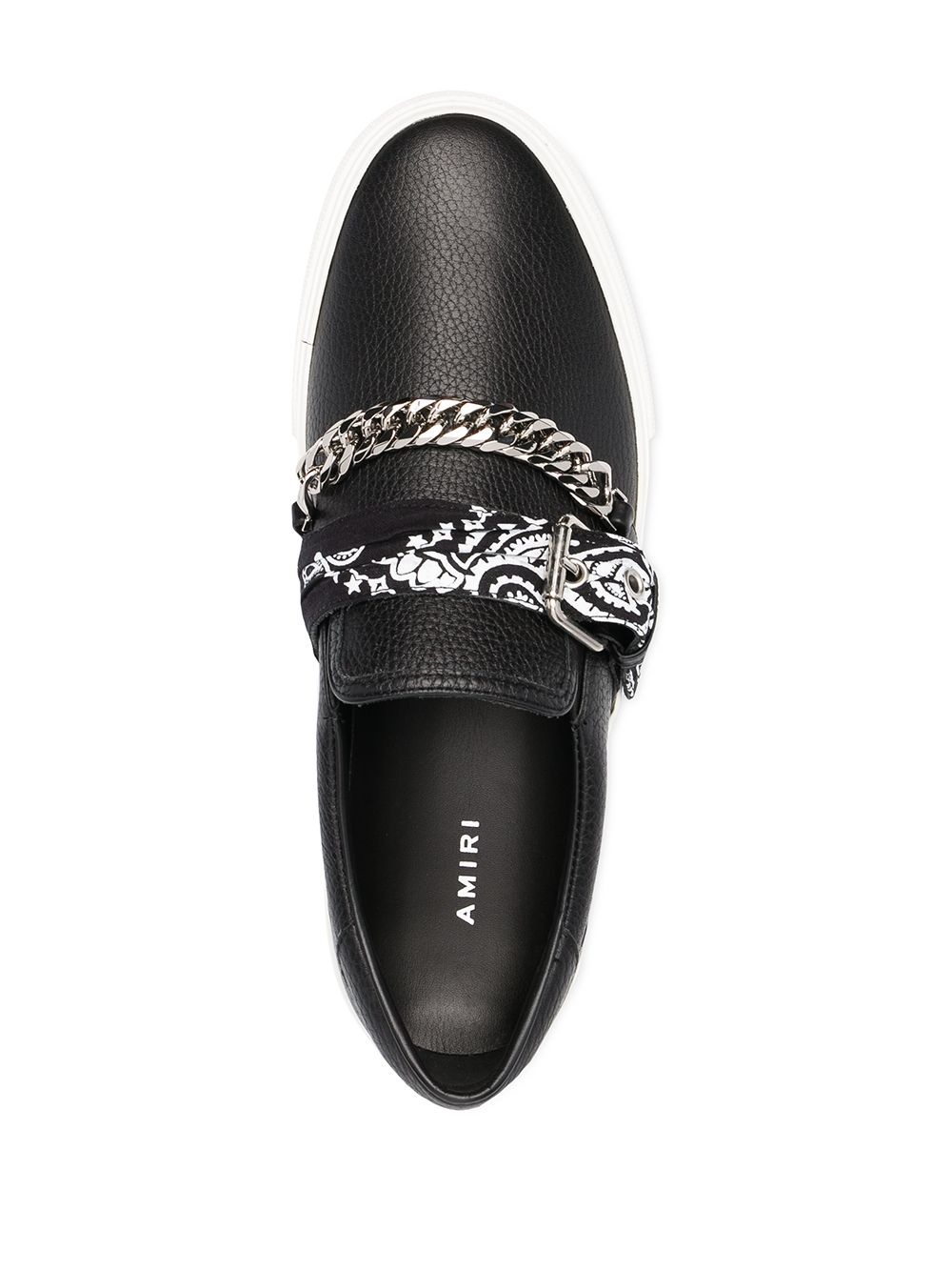 bandana-strap chain-detail sneakers - 6