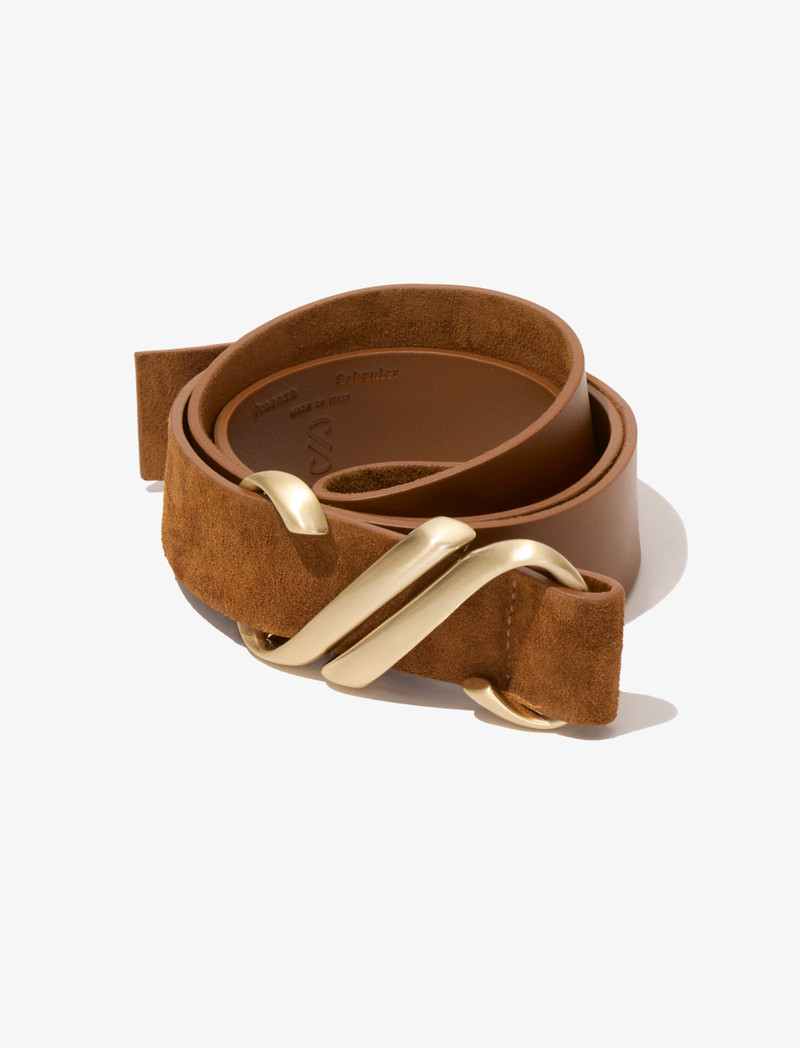 Monogram Belt in Suede 5