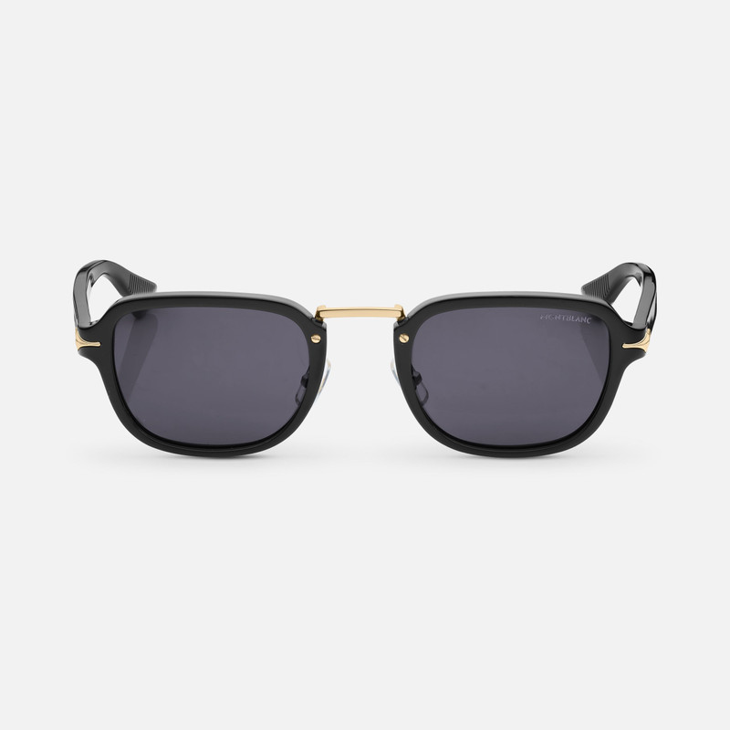 Squared Sunglasses with Black Colored Acetate Frame 1