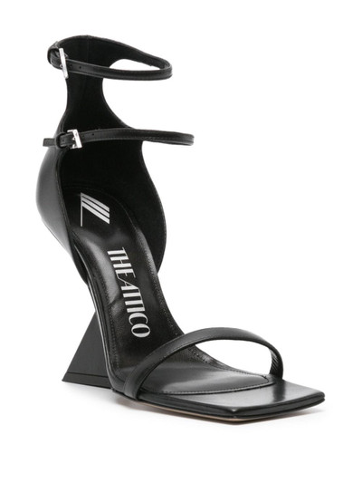THE ATTICO 105mm leather sandals outlook