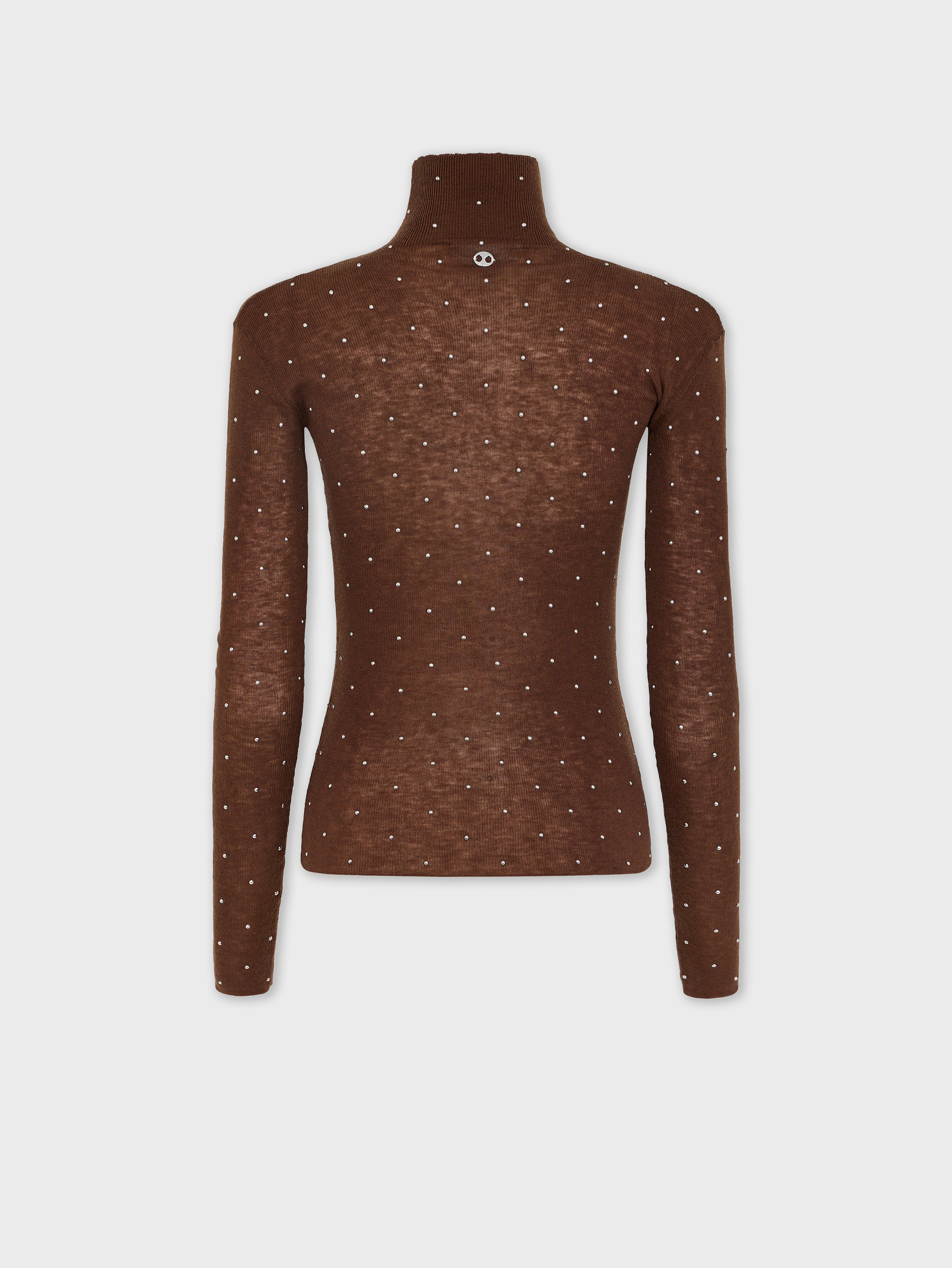 SECOND-SKIN TURTLE-NECK TOP IN WOOL - 8