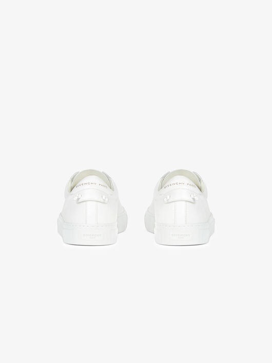 GIVENCHY SNEAKERS IN LEATHER WITH LATEX BAND - 4