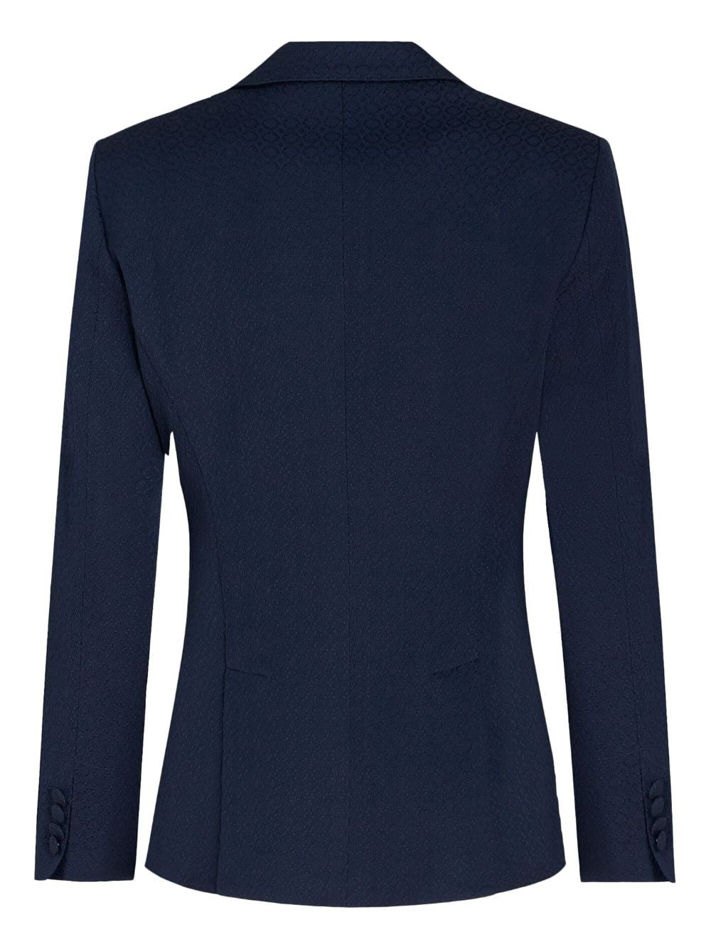 single-breasted notched blazer - 6