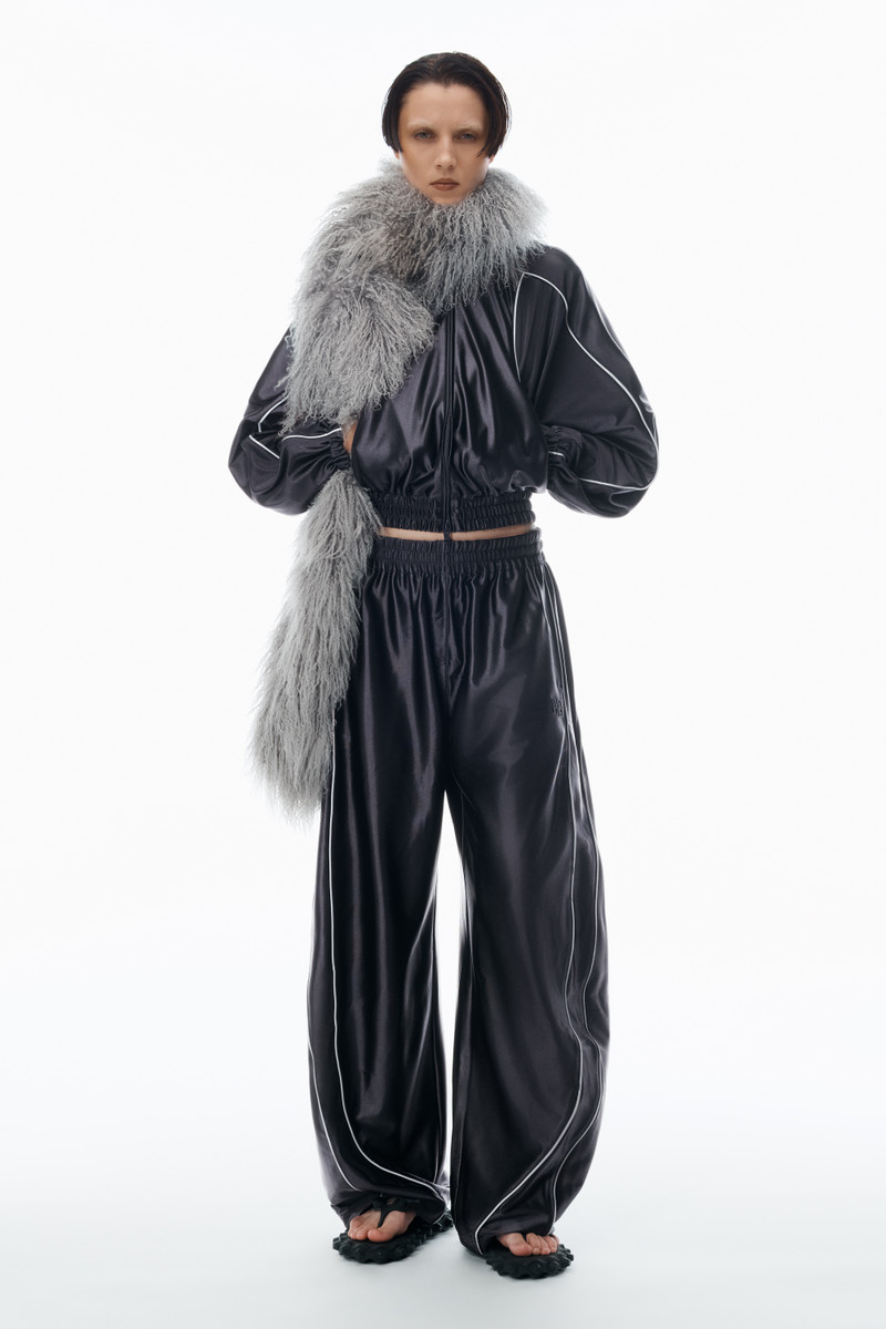 Alexander Wang Oversize Trackpants in Satin Faille Jersey outlook