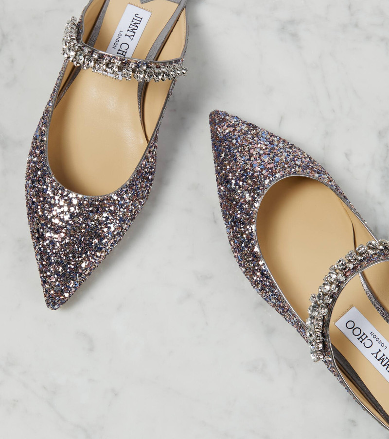 Bing embellished leather-trimmed mules 6