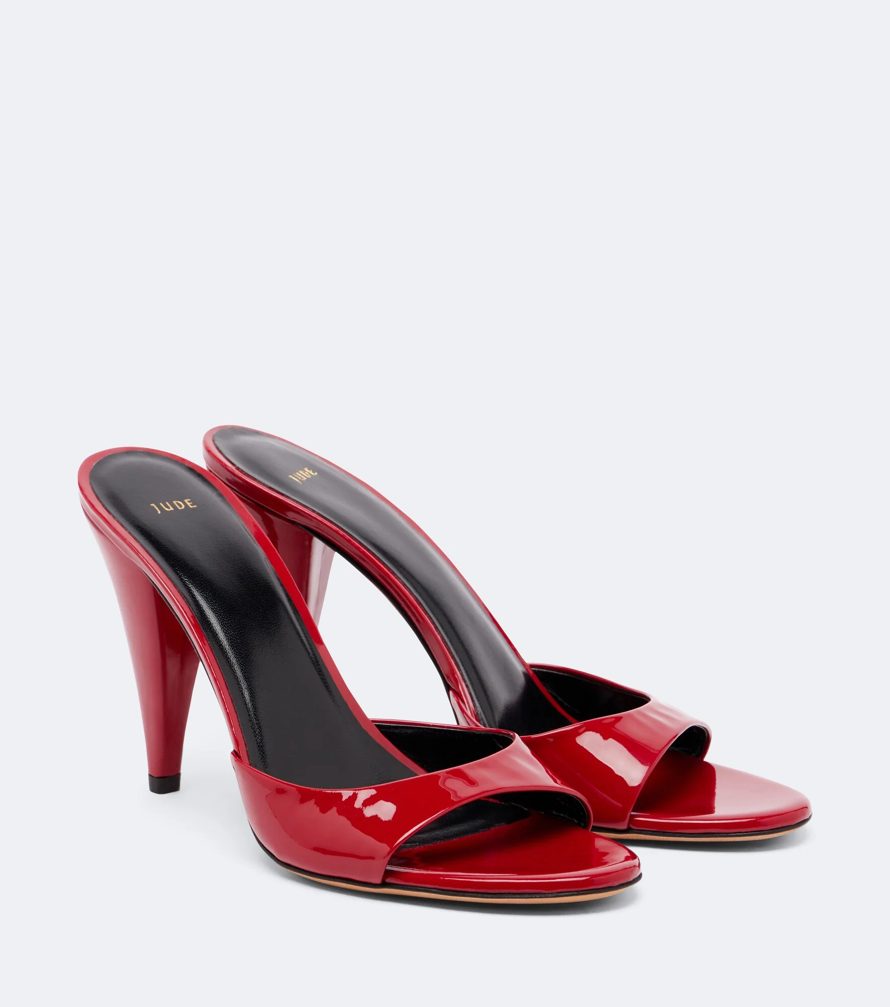 Hew patent leather mules - 1