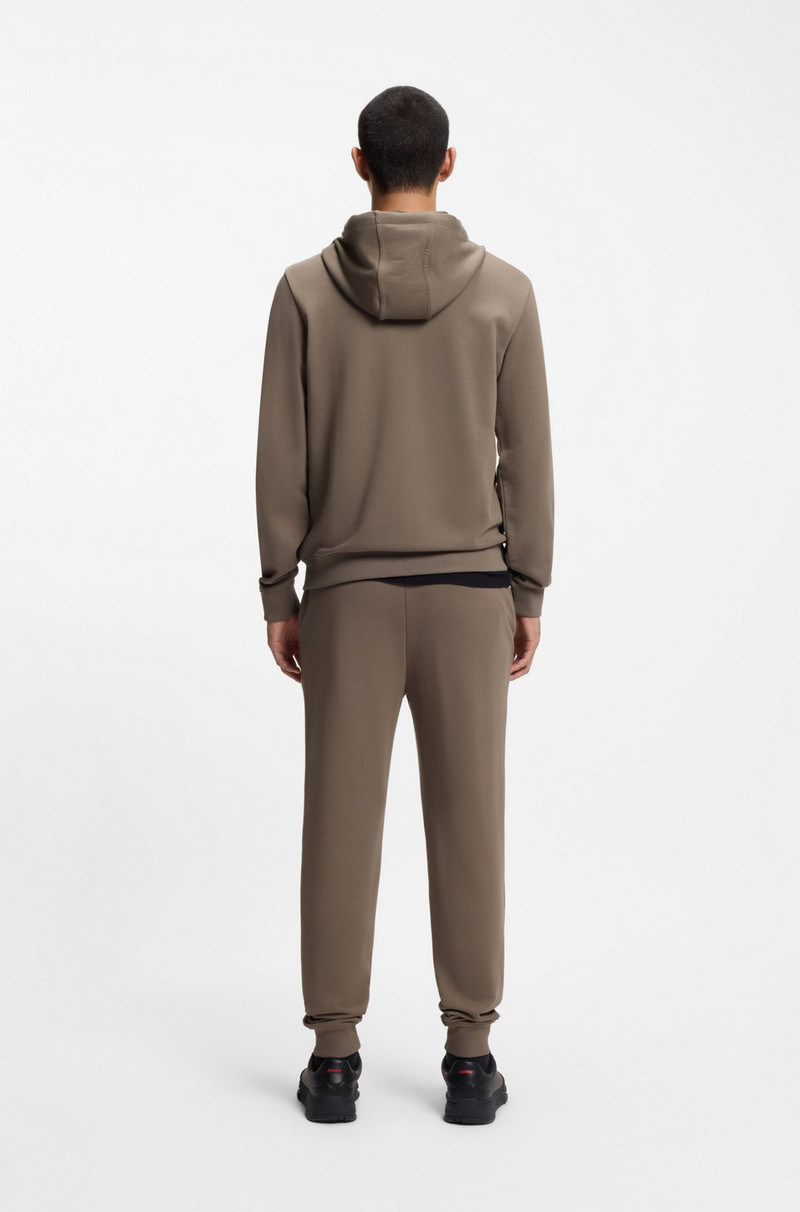 COTTON-TERRY ZIP-UP HOODIE WITH LOGO LABEL 5