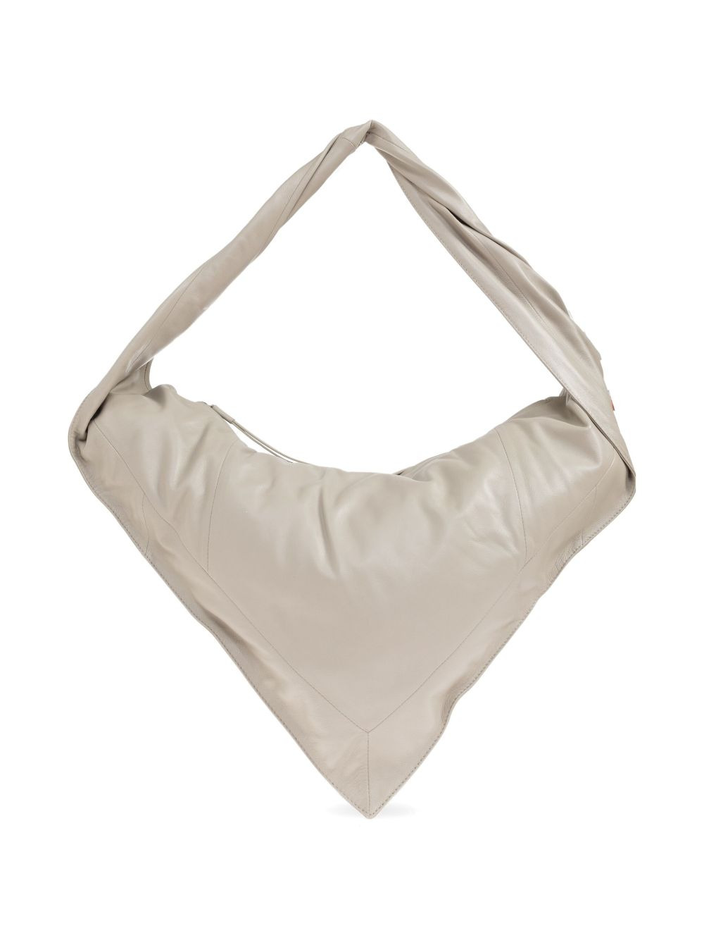 Scarf leather shoulder bag - 3