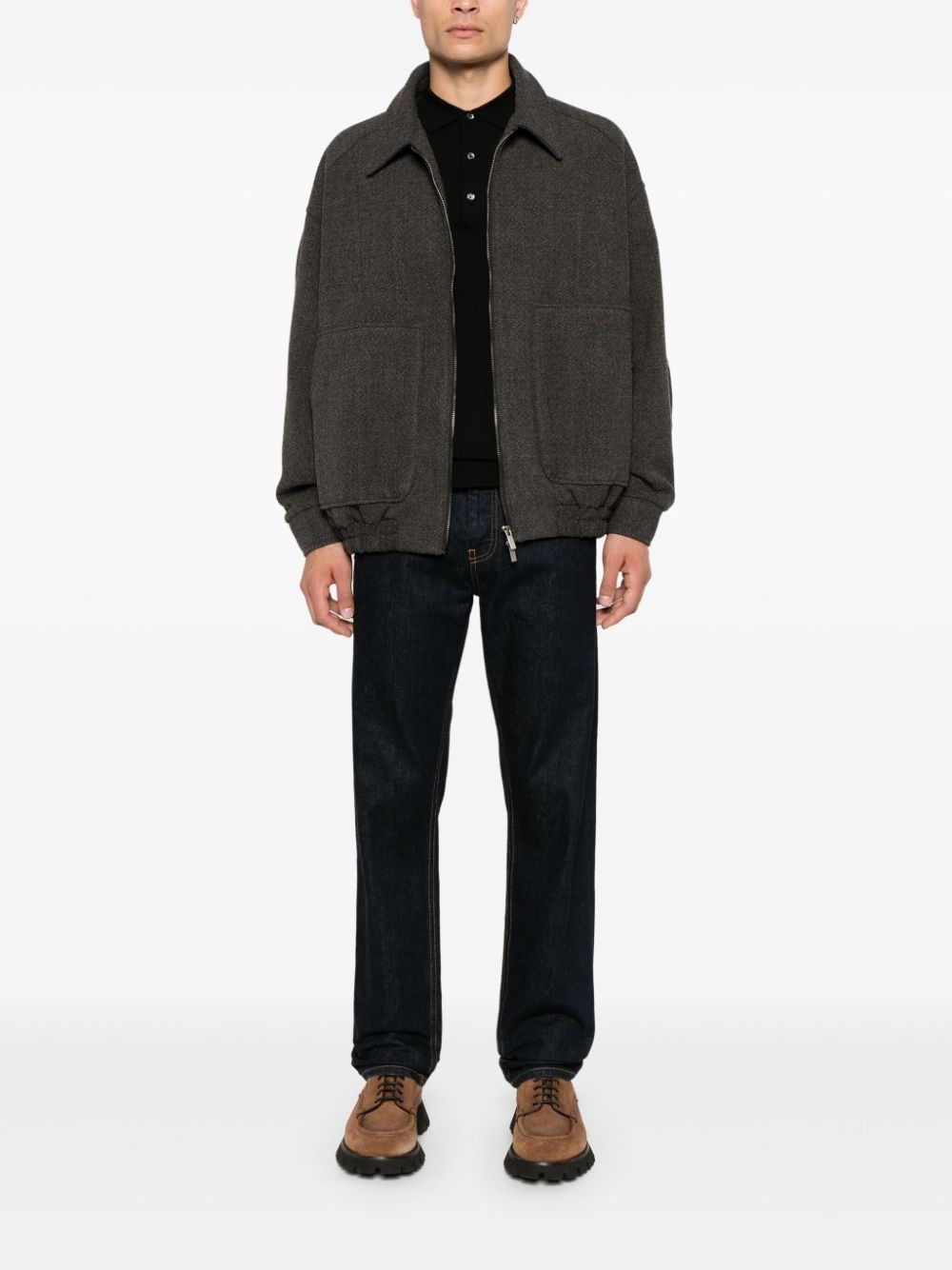 wool polo shirt - 2