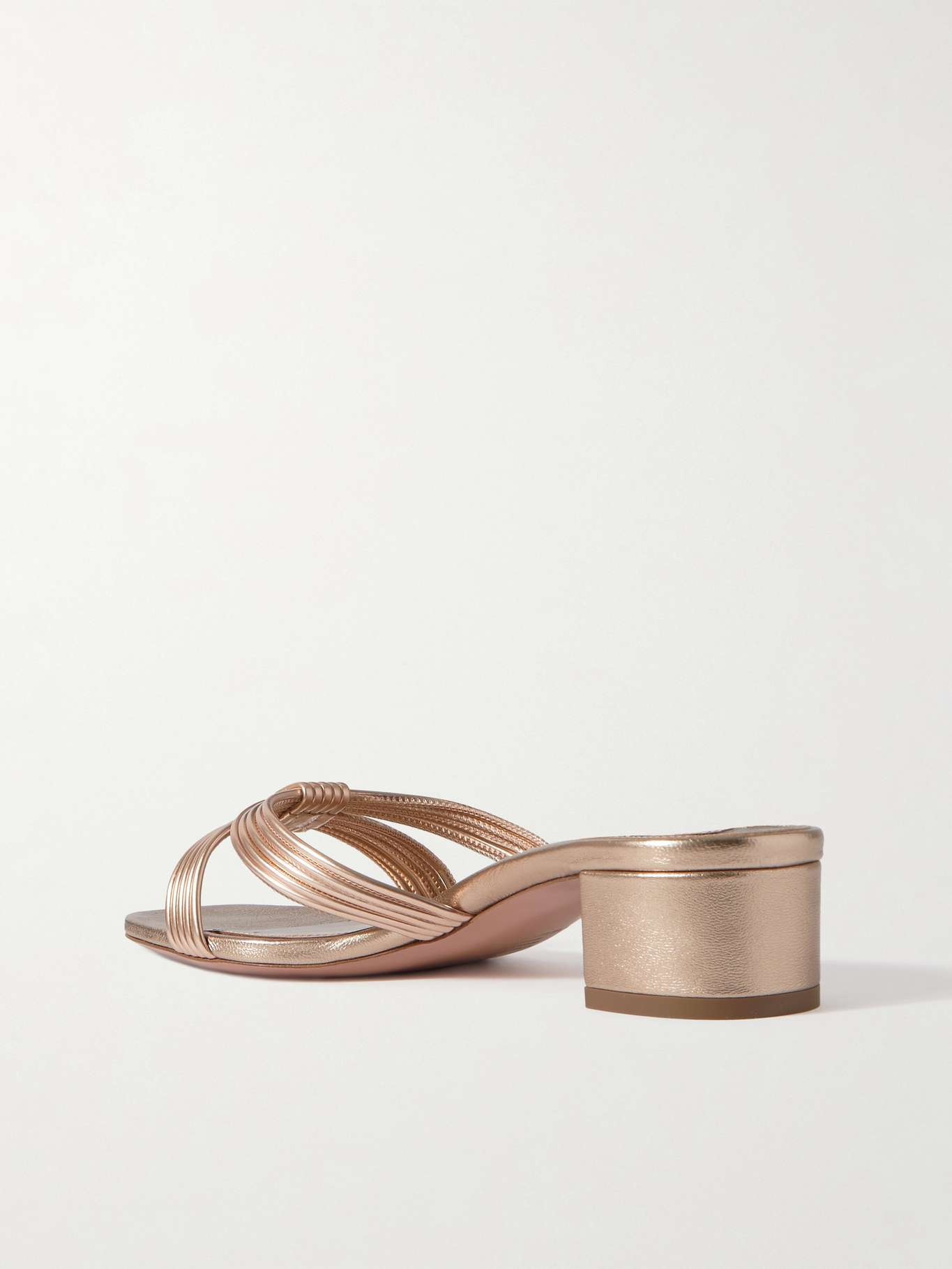 Film 35 metallic faux leather mules - 3