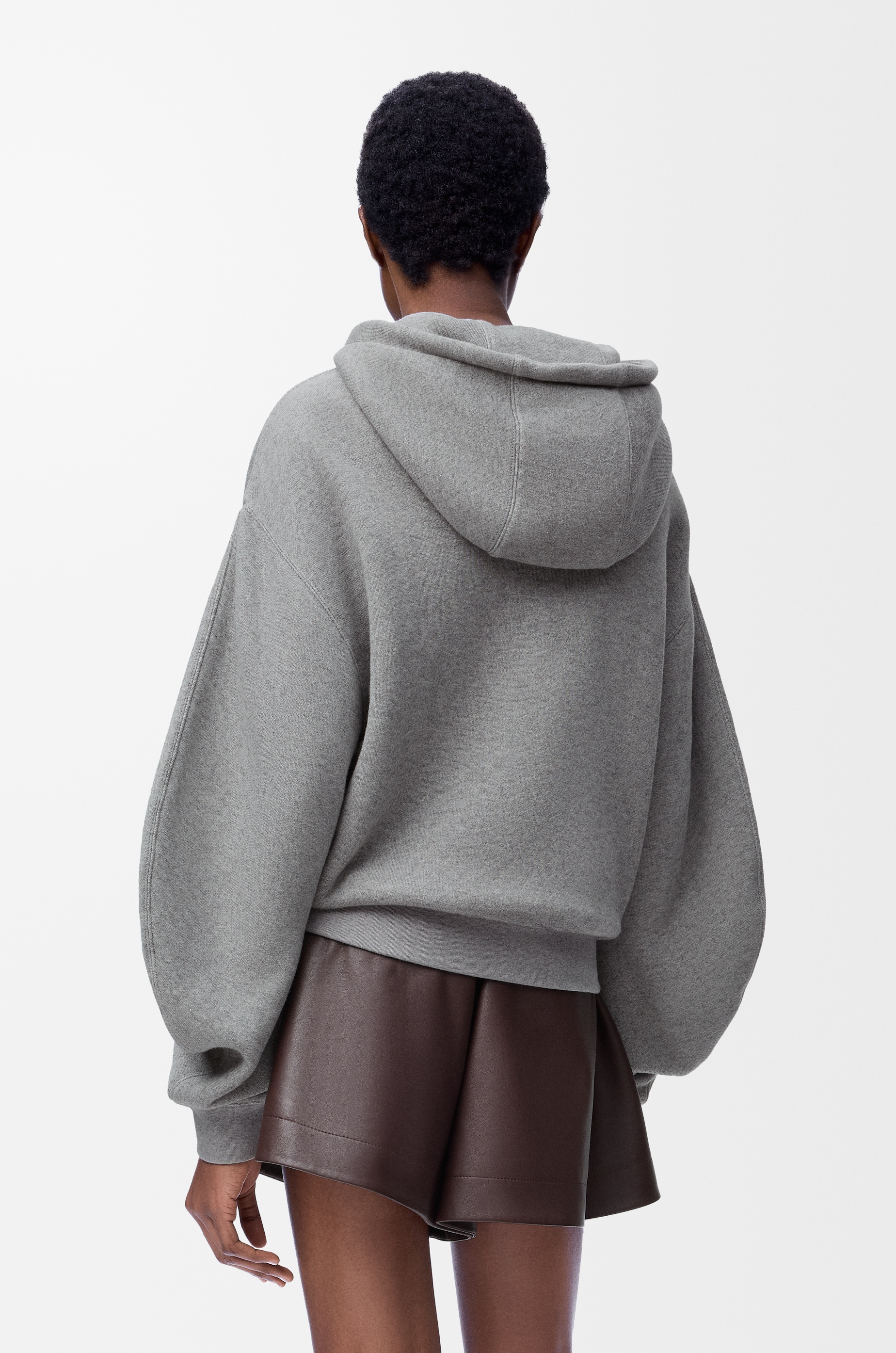 Flamenco hoodie in cotton and cashmere - 4