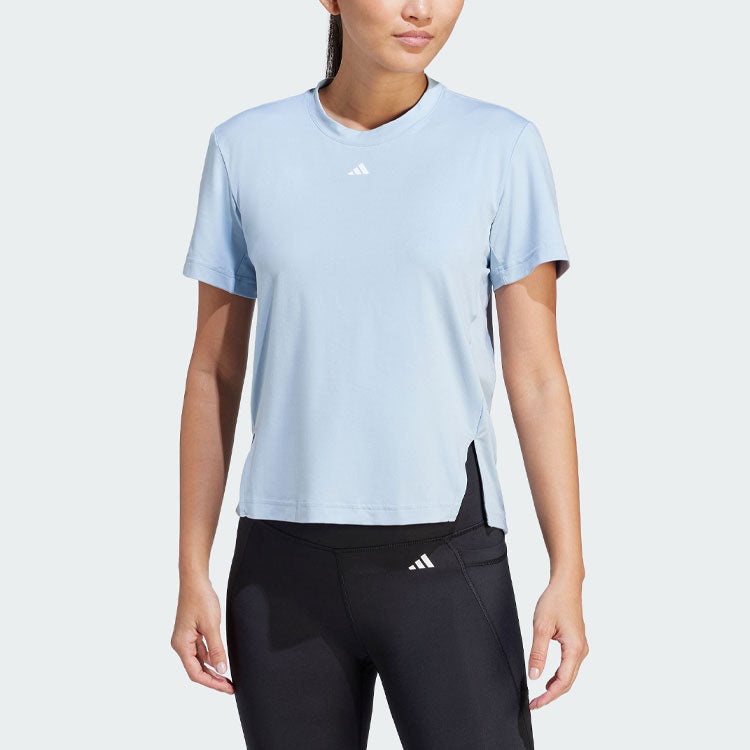 (WMNS) adidas Versatile Tee 'Blue' IL1366 - 2