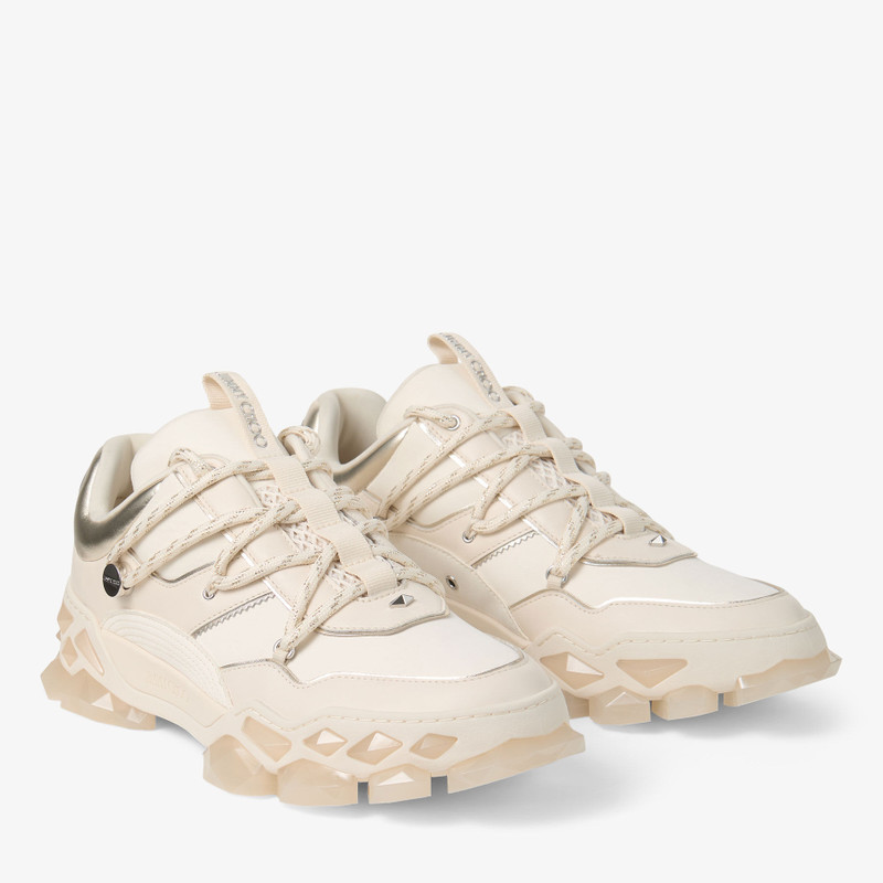 Diamond X II/M Latte Leather Trainers 2