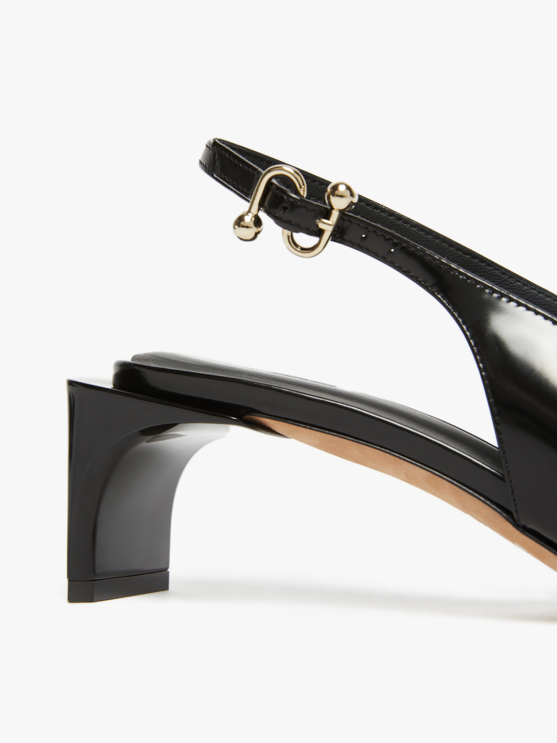 ATTILA Low slingbacks in shiny calfskin with a pointed toe - 5