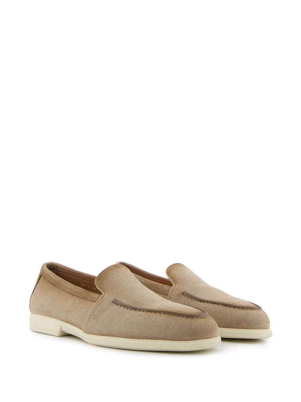 Malibu almond-toe leather loafers - 3