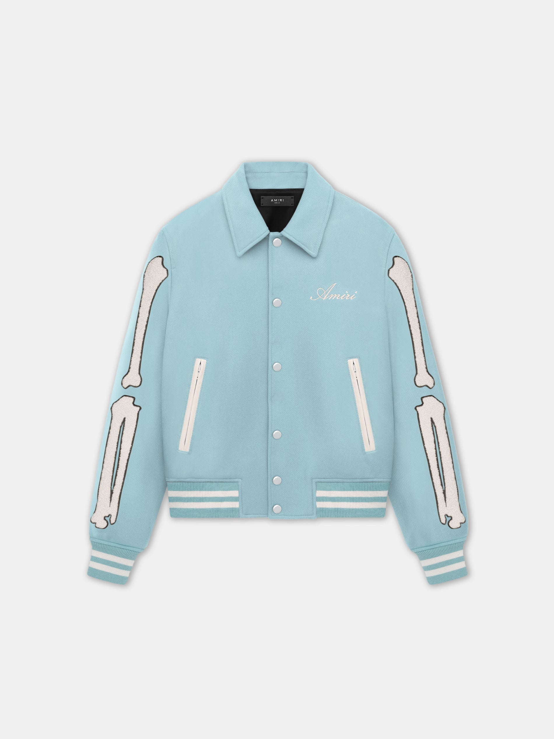 ジャケット AMIRI Woman Jacket Blue AW23WDJ001 485 AMIRI WOMEN'S BONES JACKET | REVERSIBLE