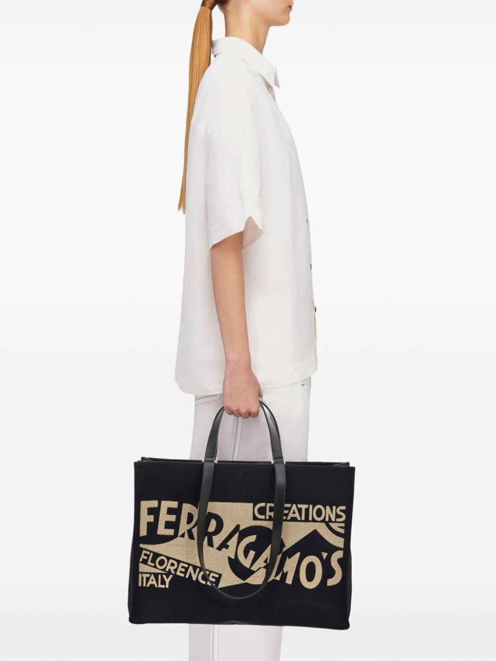 large logo-printed tote bag - 2